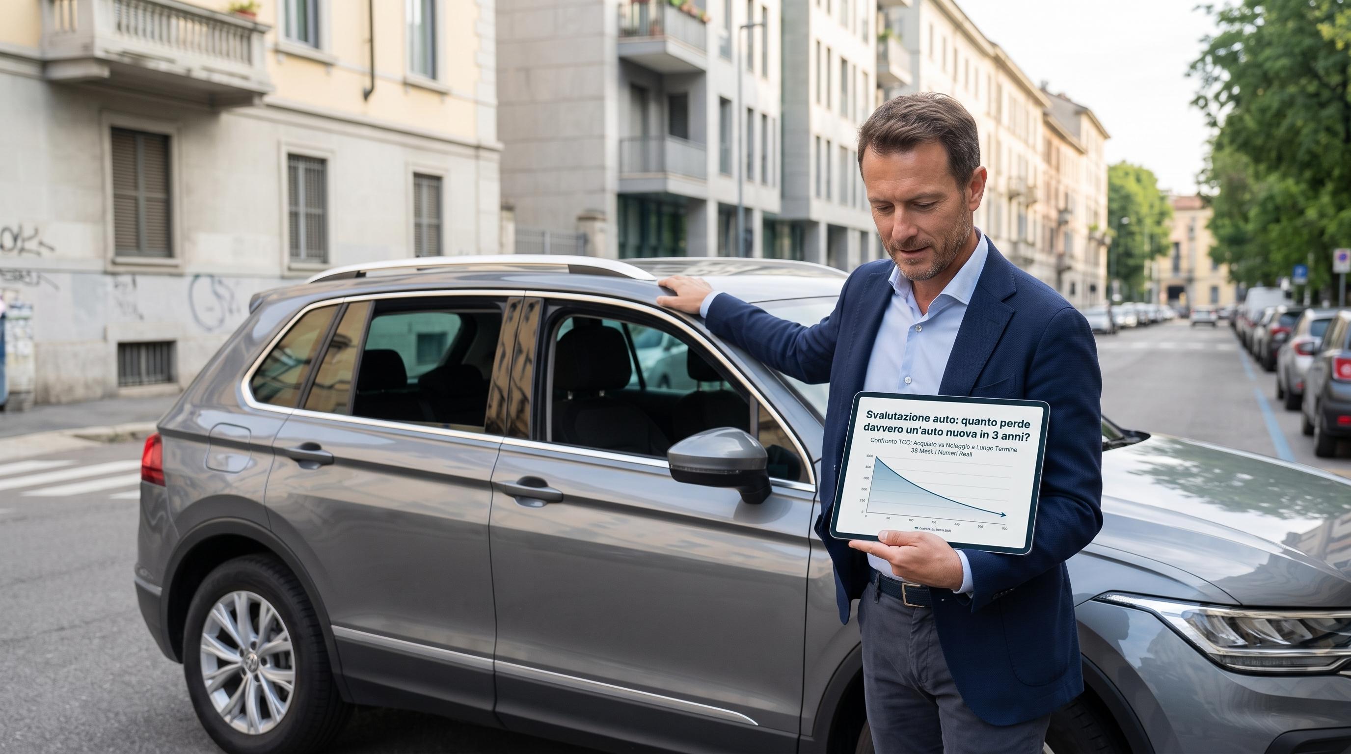 Svalutazione auto: quanto valore perde davvero un'auto nuova (e perché conta nella scelta NLT vs acquisto)
